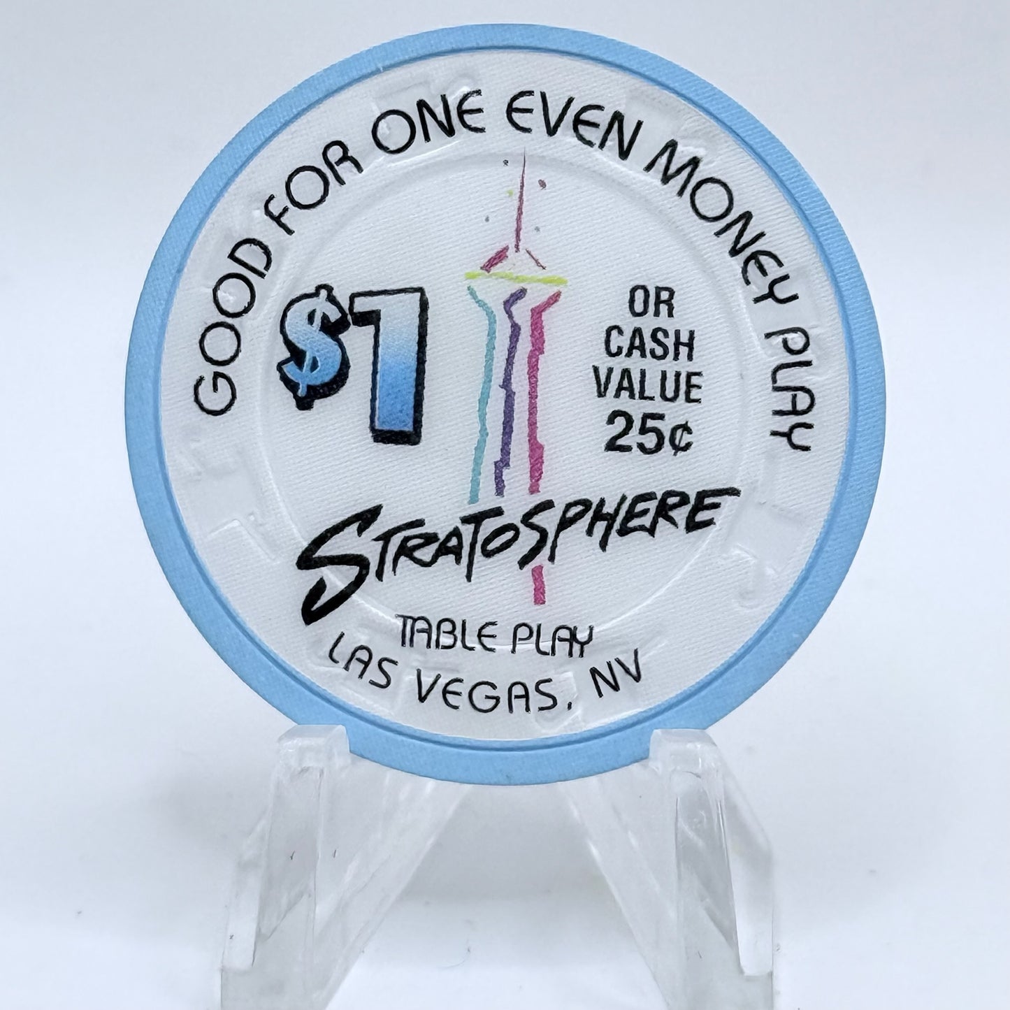 Stratosphere Las Vegas Nevada 1996 $1 NCV Casino Chip N9189