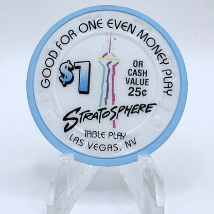 Stratosphere Las Vegas Nevada 1996 $1 NCV Casino Chip N9189