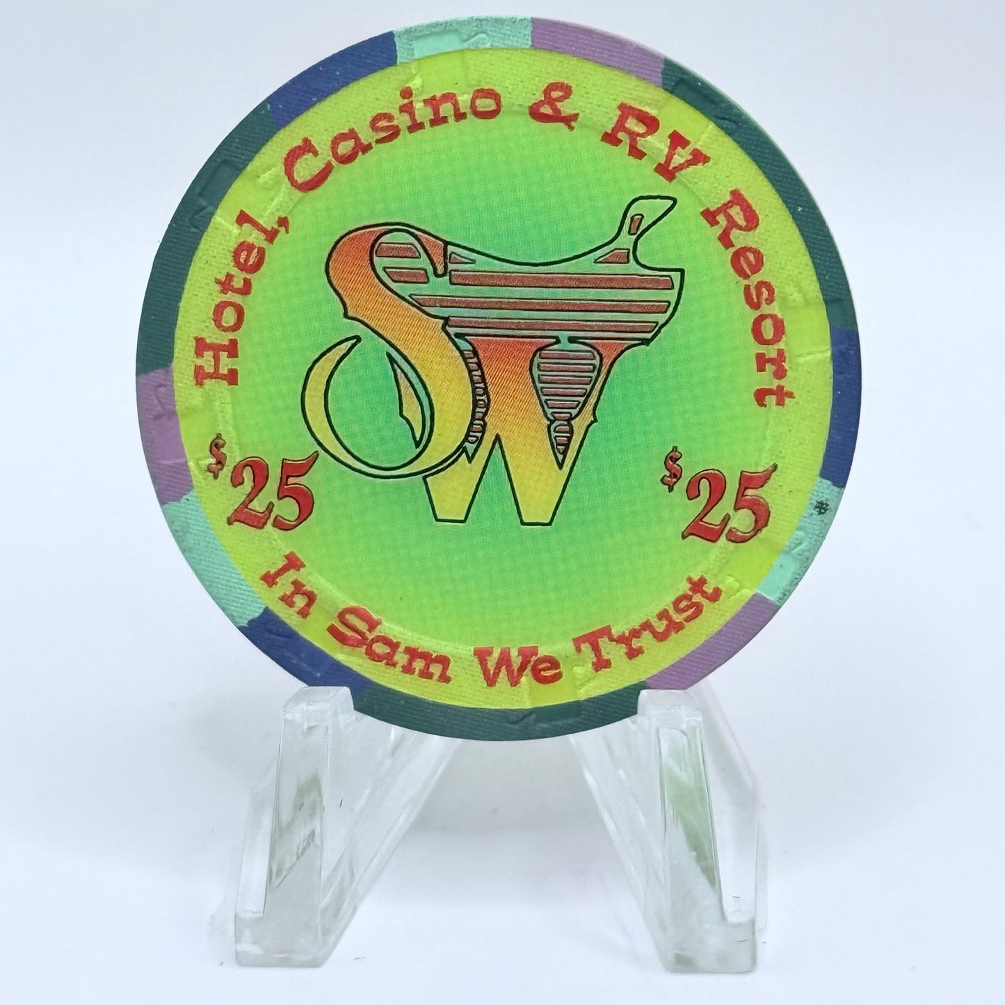Saddle West Pahrump Nevada 2003 $25 Casino Chip E2417