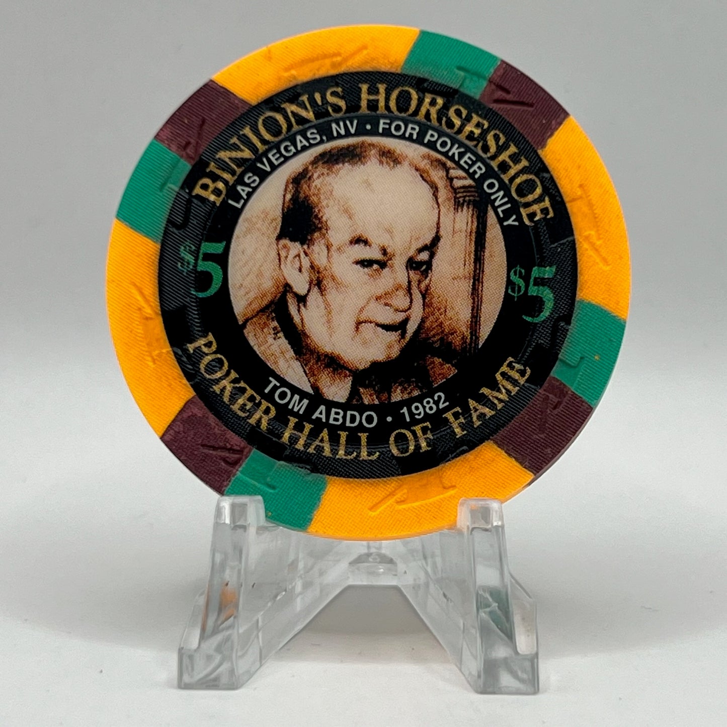 Horseshoe Club (Binion's) Las Vegas NV 1995 LE $5 Chip N2572