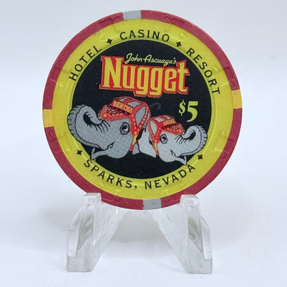 John Ascuaga's Nugget Sparks Nevada 2005 $5 Casino Chip V5132