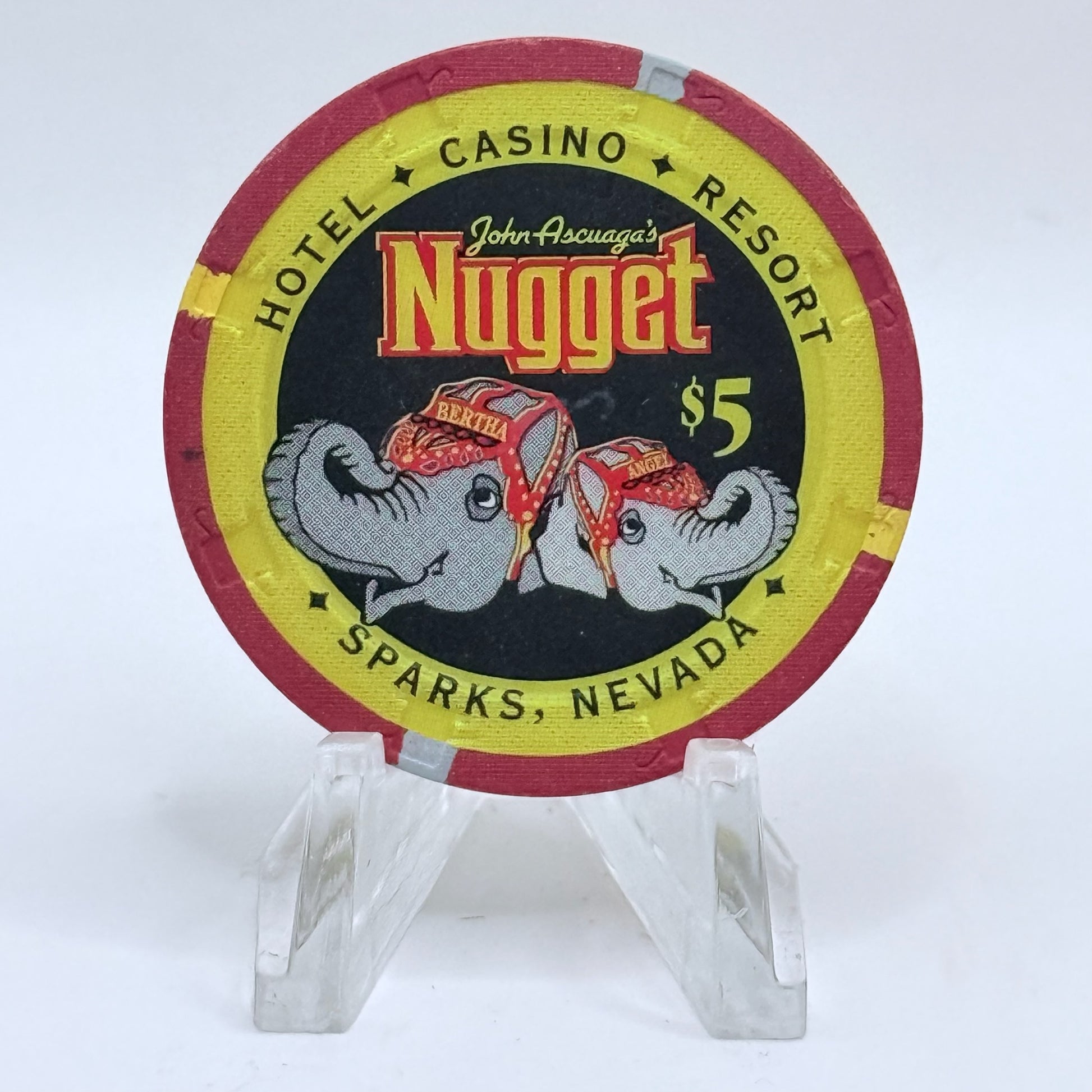 John Ascuaga's Nugget Sparks Nevada 2005 $5 Casino Chip V5132