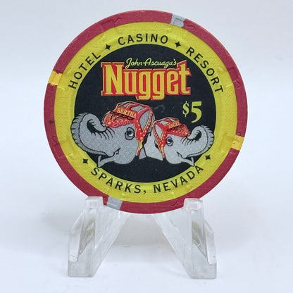 John Ascuaga's Nugget Sparks Nevada 2005 $5 Casino Chip V5132