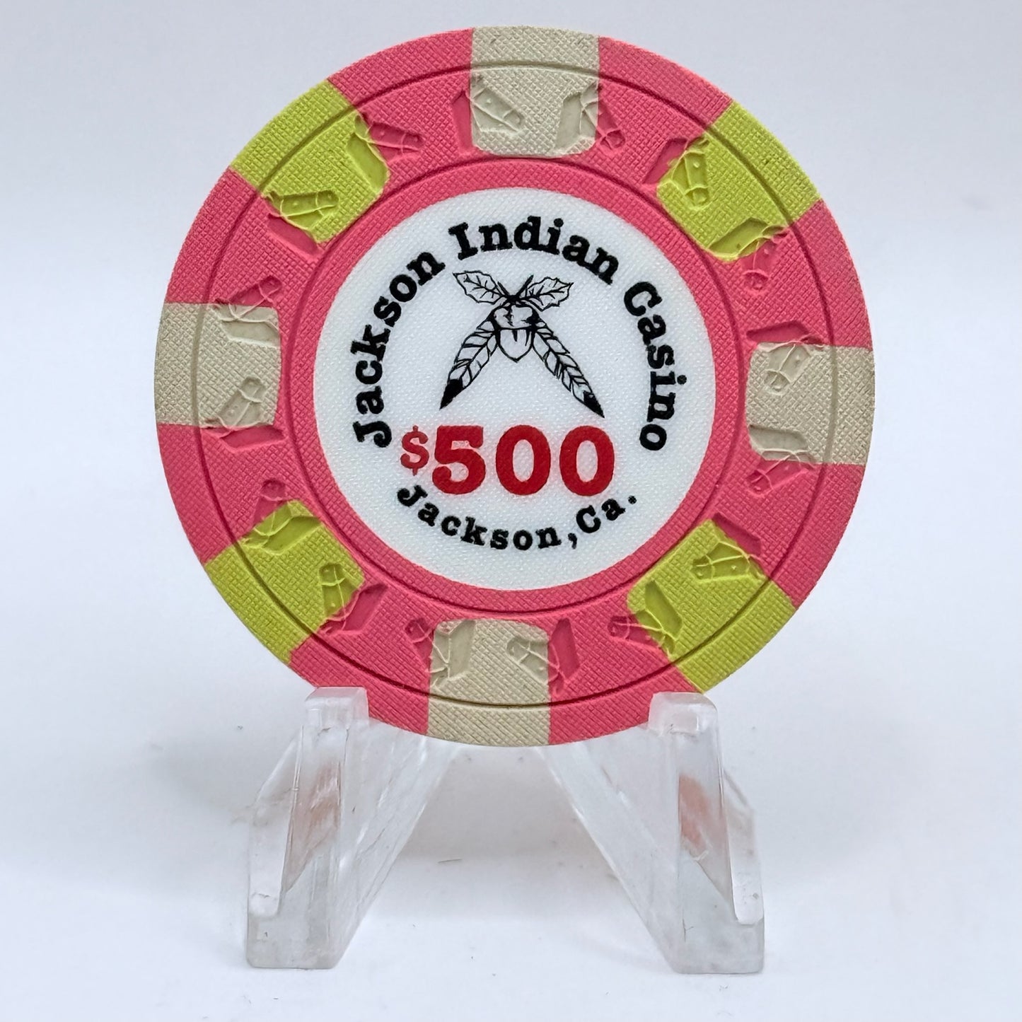 Jackson Rancheria Casino Resort Jackson California $500 Casino Chip