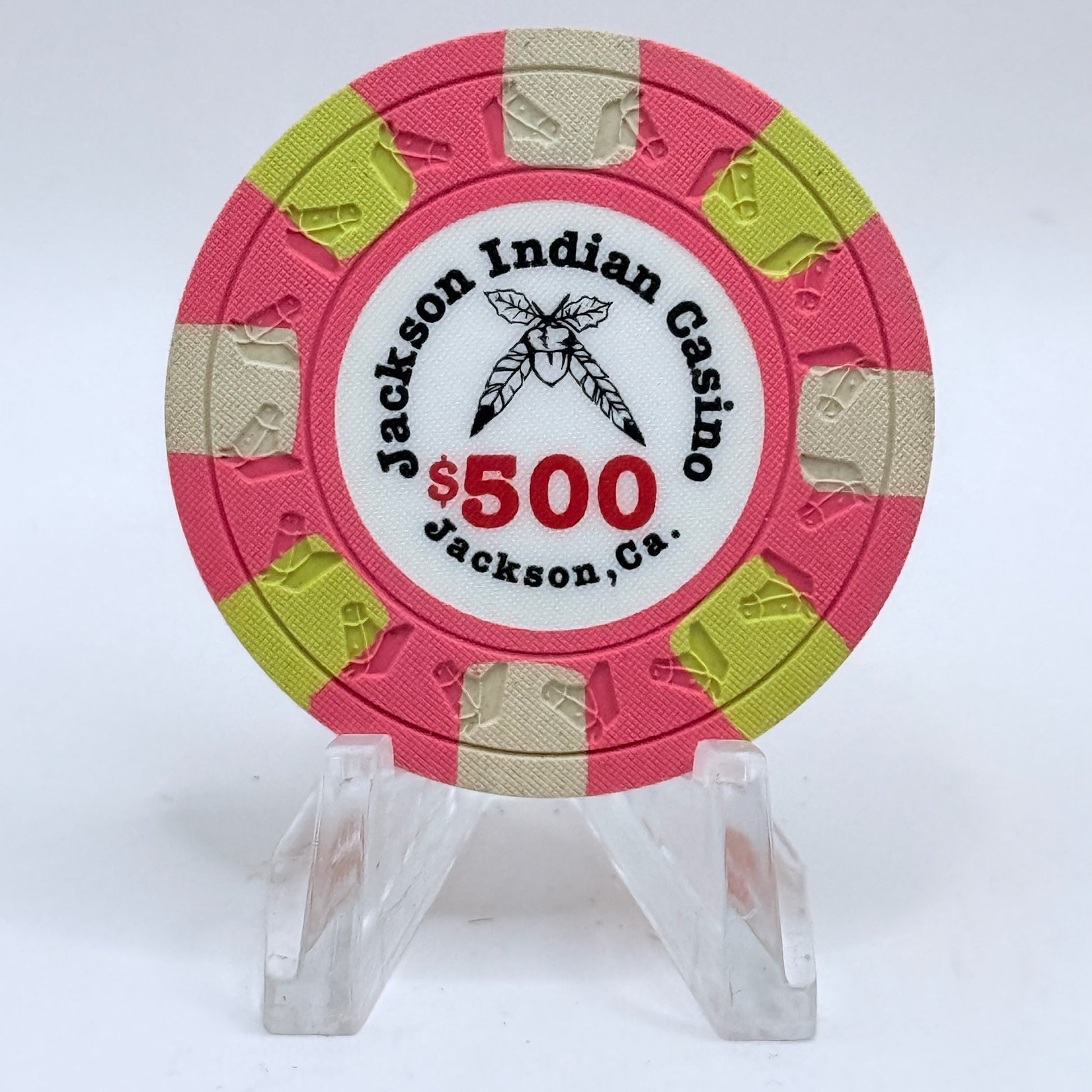 Jackson Rancheria Casino Resort Jackson California $500 Casino Chip