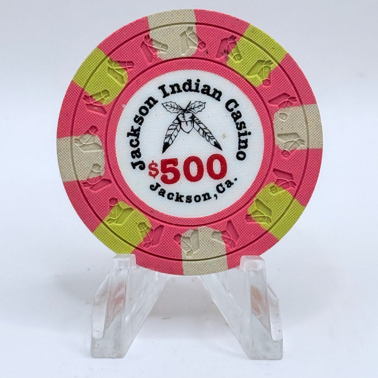 Jackson Rancheria Casino Resort Jackson California $500 Casino Chip