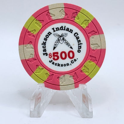Jackson Rancheria Casino Resort Jackson California $500 Casino Chip