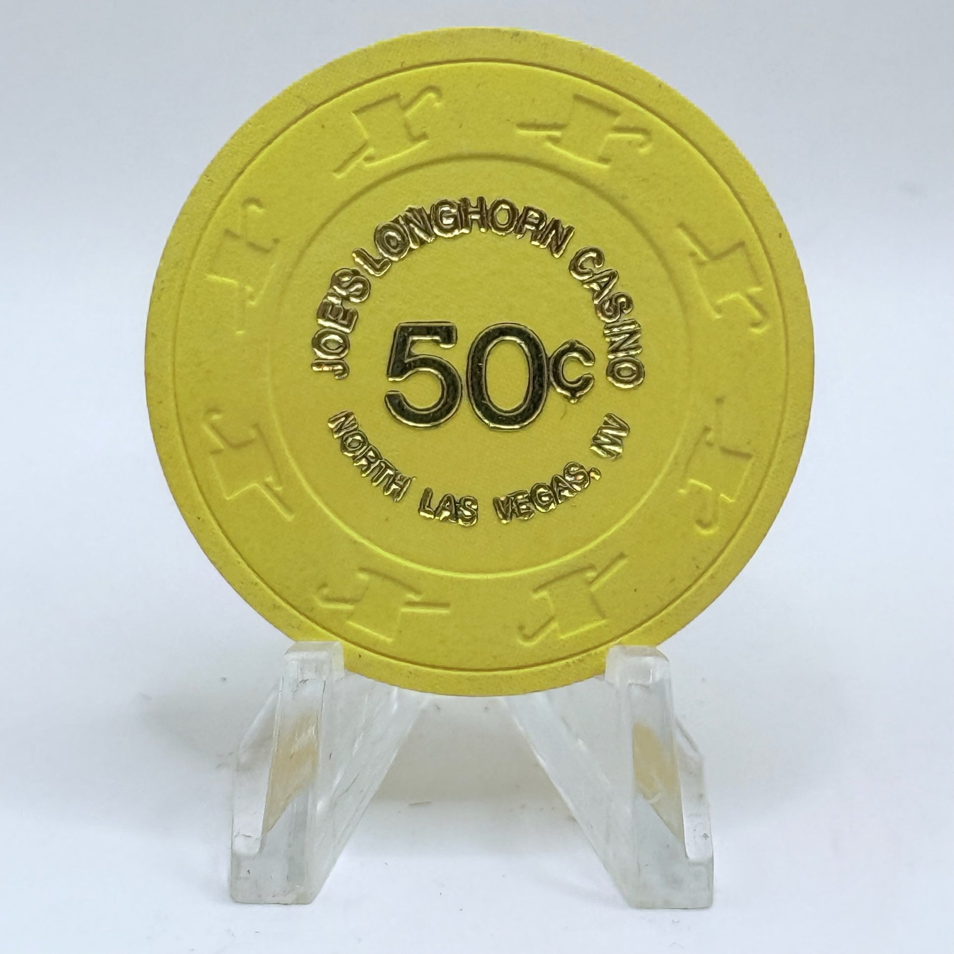 Joe's Longhorn Bar & Casino N. Las Vegas Nevada 1990 $0.50 Casino Chip N1879