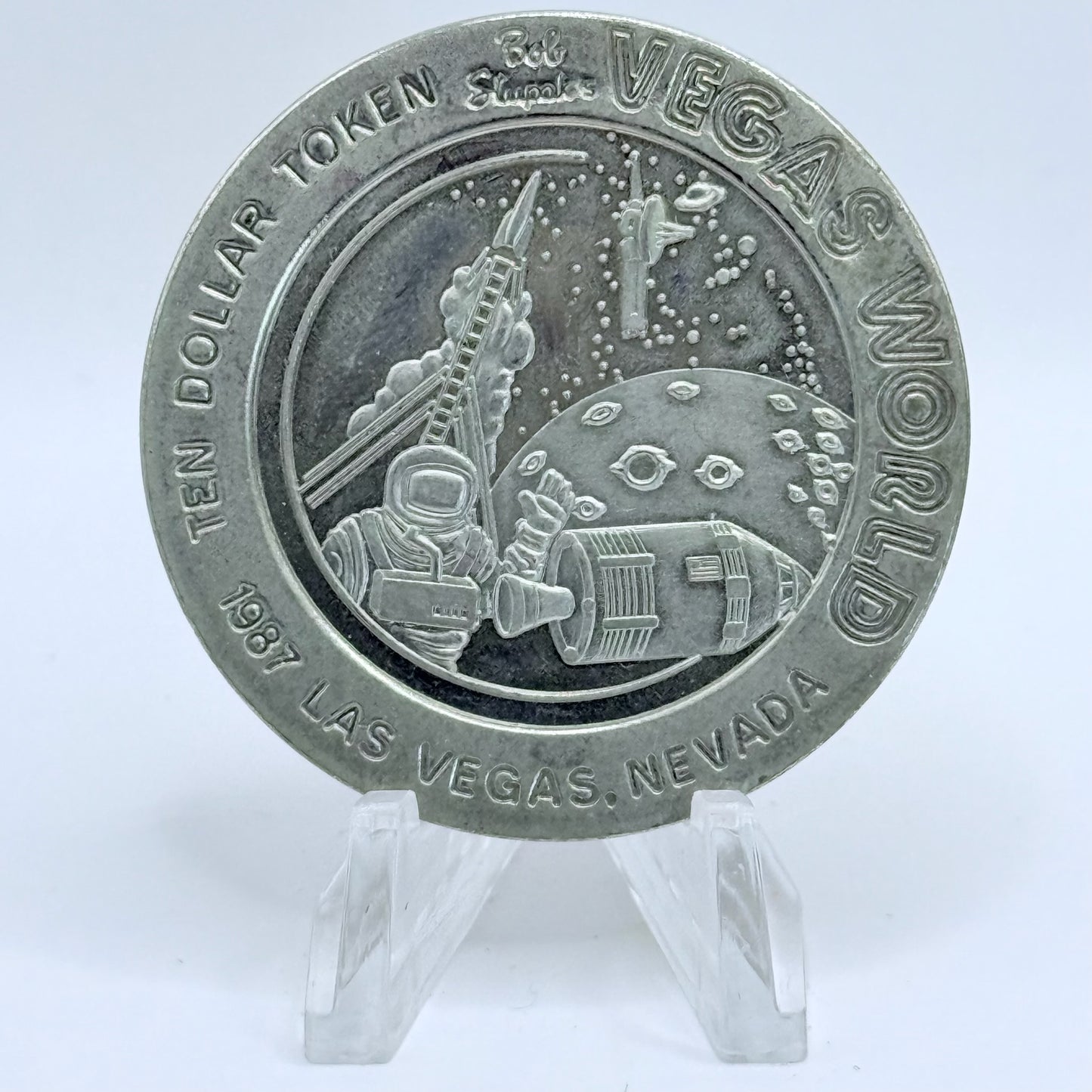 Vegas World Las Vegas Nevada 1987 $10 Slot Tokens