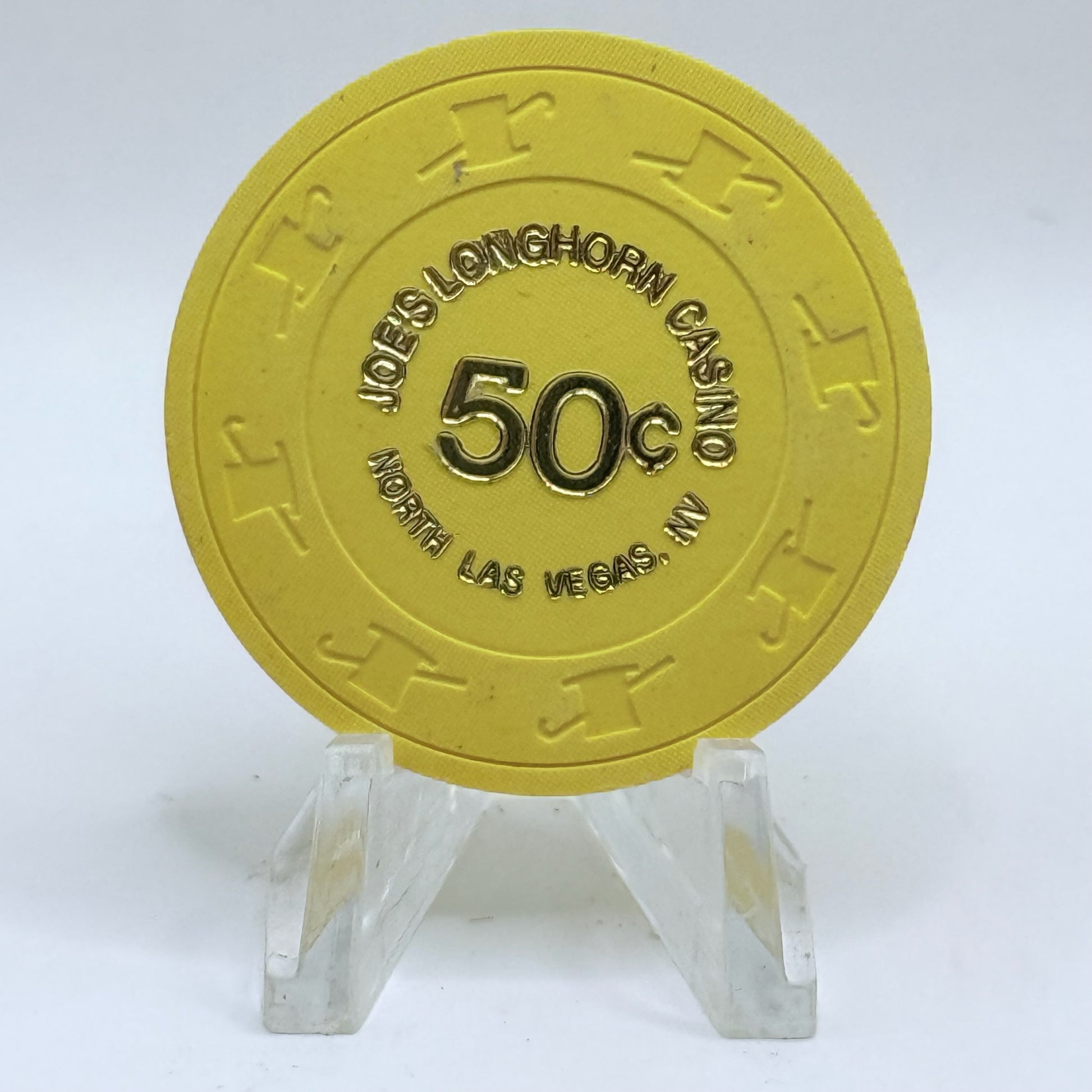 Joe's Longhorn Bar & Casino N. Las Vegas Nevada 1990 $0.50 Casino Chip N1879