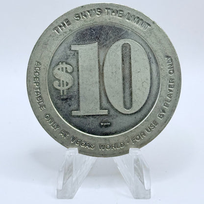 Vegas World Las Vegas Nevada 1987 $10 Slot Tokens