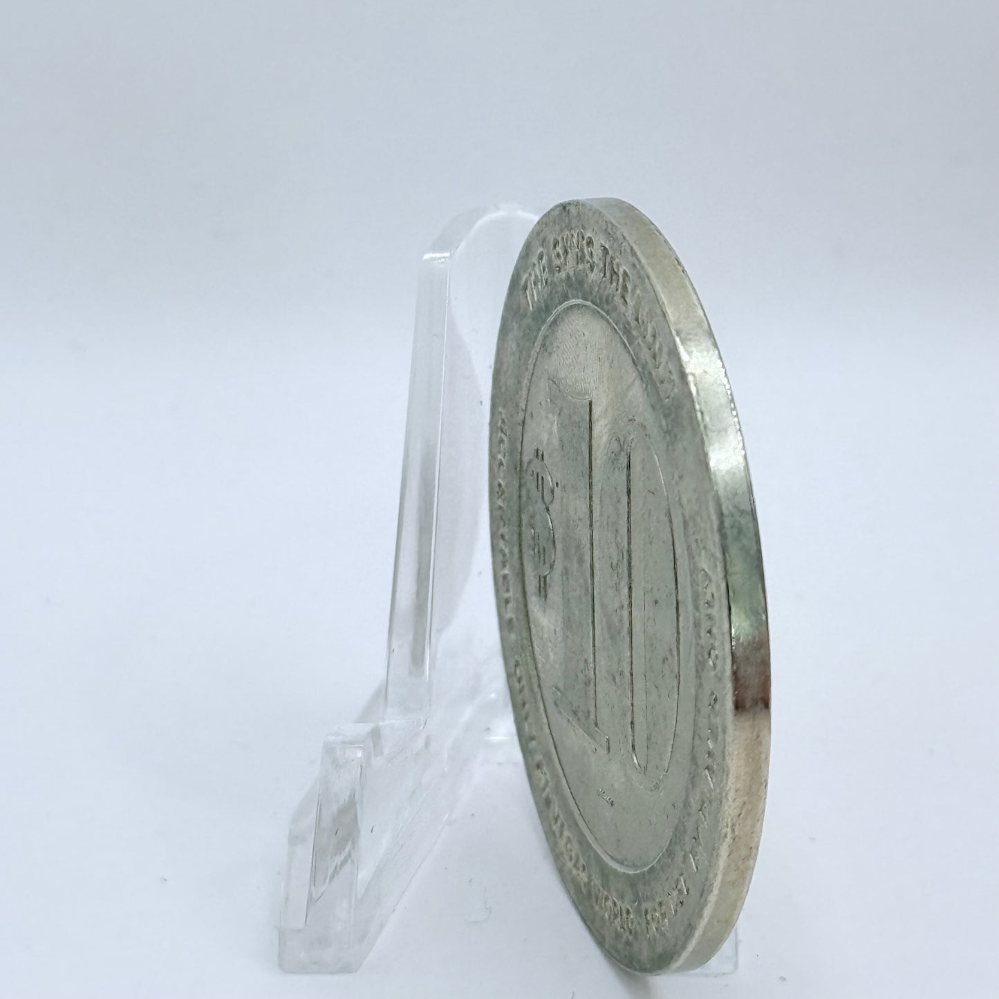 Vegas World Las Vegas Nevada 1987 $10 Slot Tokens