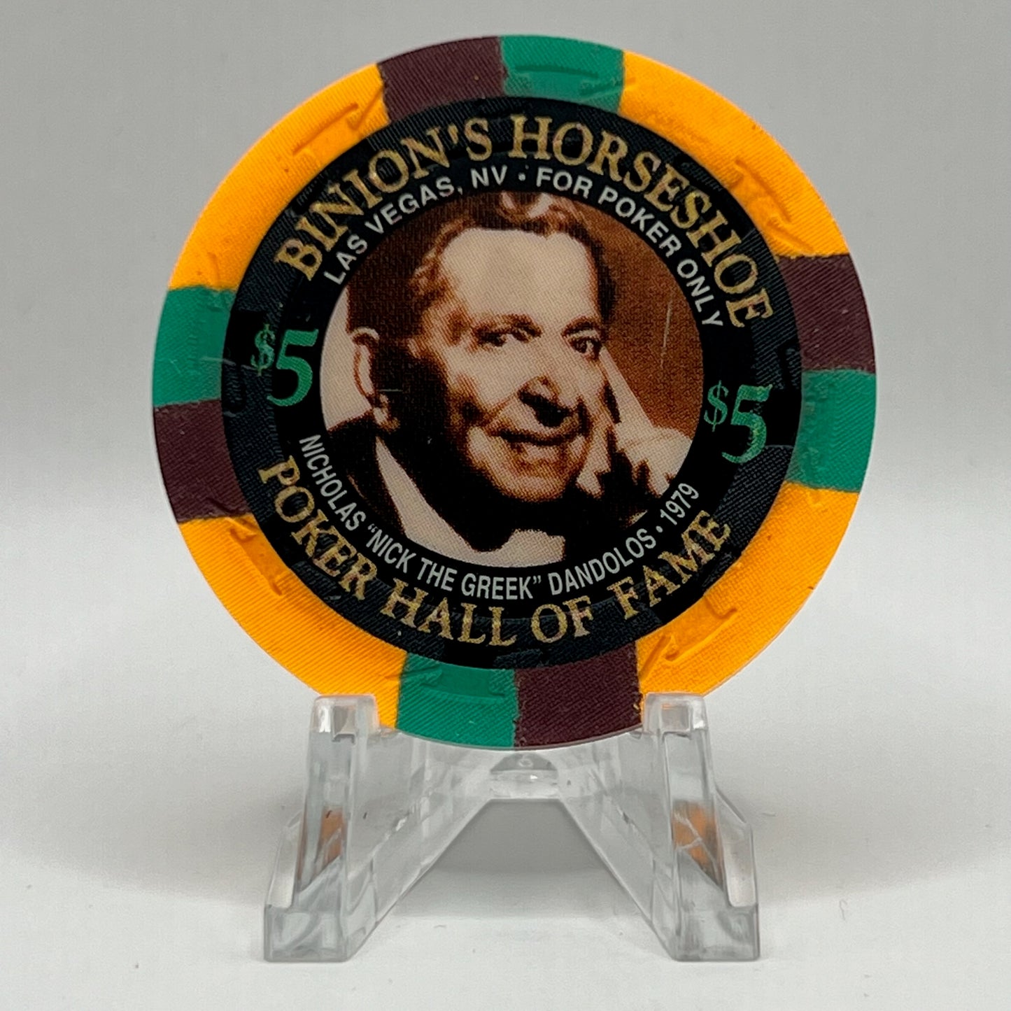 Horseshoe Club (Binion's) Las Vegas NV 1995 LE $5 Chip N2577