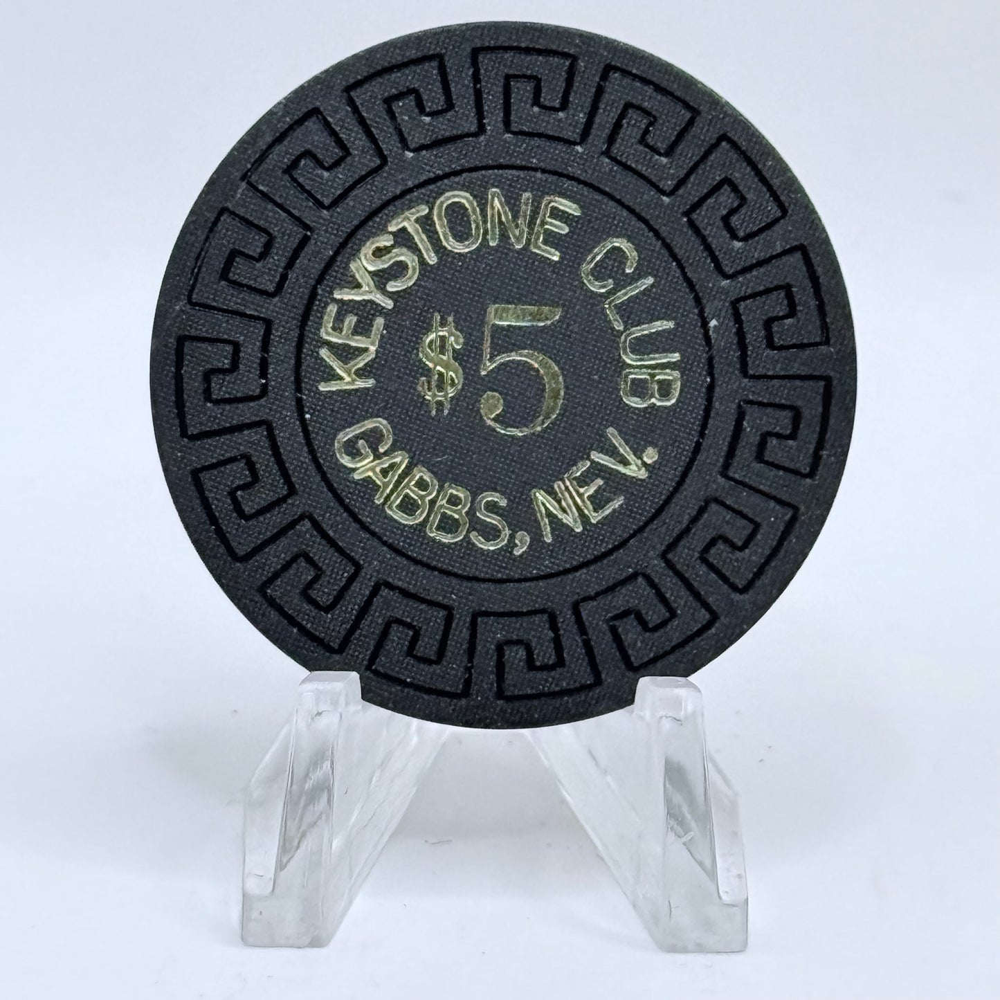 Keystone Club Gabbs Nevada 1963 $5 Casino Chip N7654