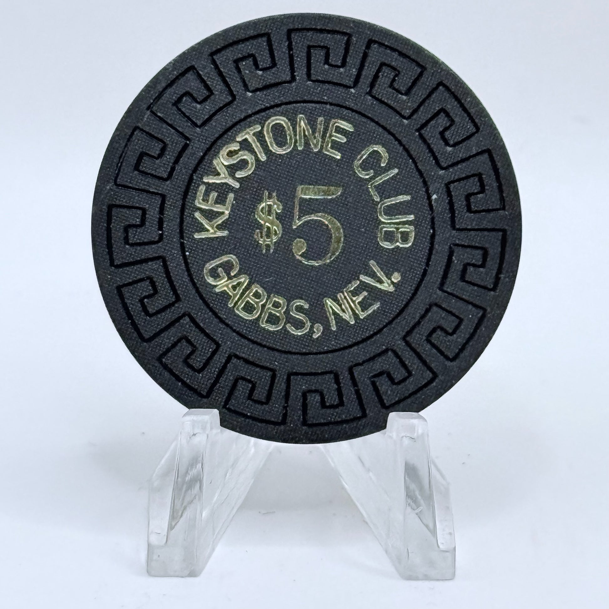 Keystone Club Gabbs Nevada 1963 $5 Casino Chip N7654