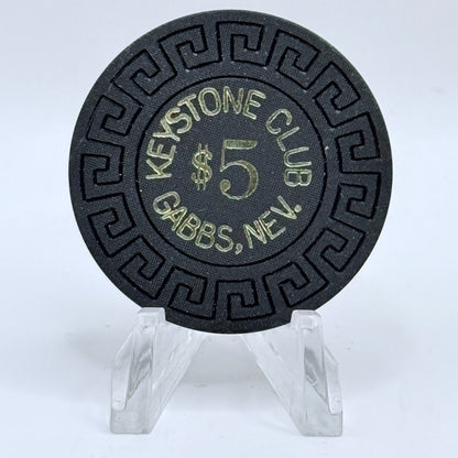Keystone Club Gabbs Nevada 1963 $5 Casino Chip N7654