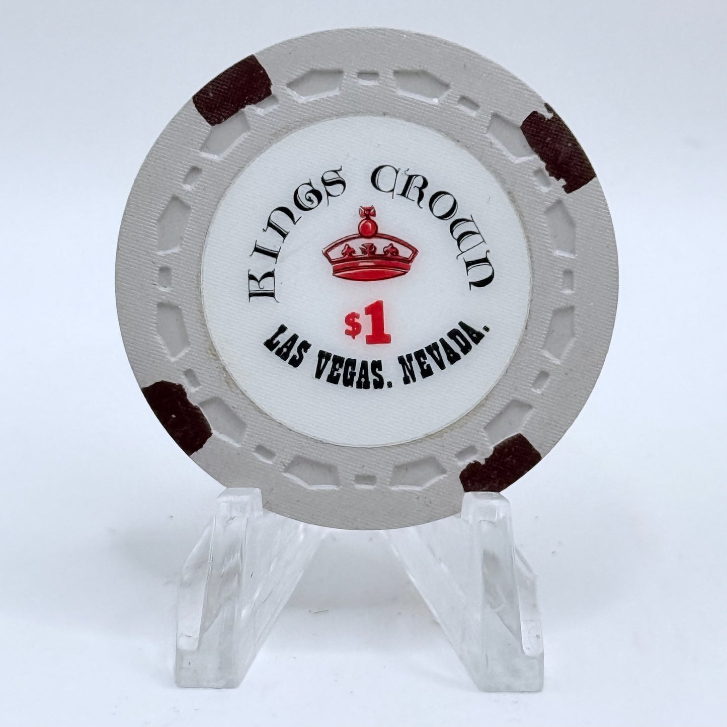 Kings Crown Las Vegas Nevada 1980s $1 Movie Prop Chips N1828
