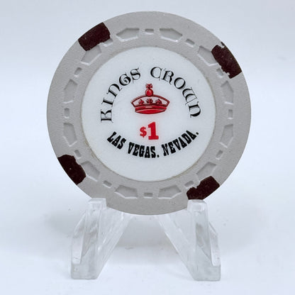Kings Crown Las Vegas Nevada 1980s $1 Movie Prop Chips N1828