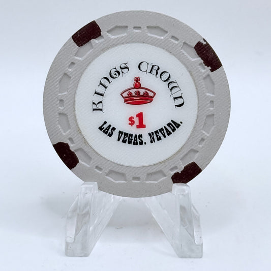Kings Crown Las Vegas Nevada 1980s $1 Movie Prop Chips N1828