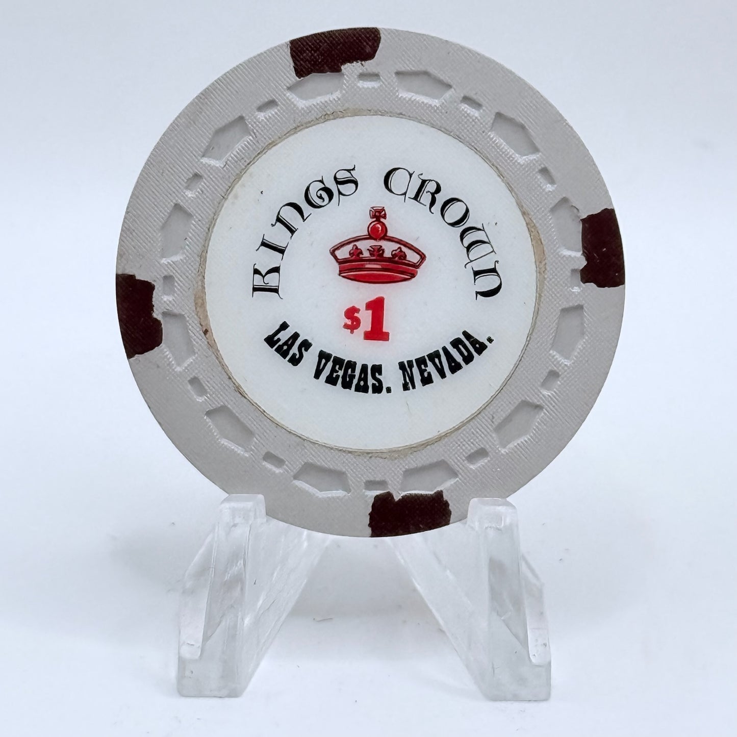 Kings Crown Las Vegas Nevada 1980s $1 Movie Prop Chips N1828