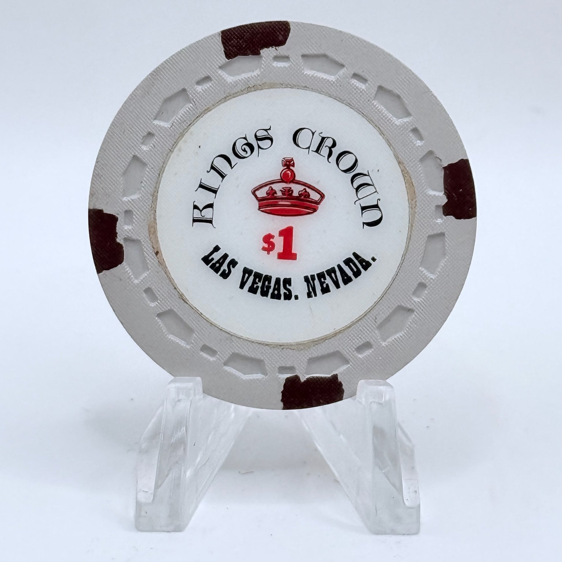 Kings Crown Las Vegas Nevada 1980s $1 Movie Prop Chips N1828