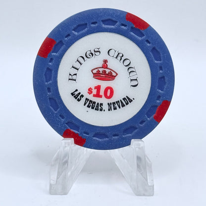 Kings Crown Las Vegas Nevada 1990s $10 Imitation Chip N8660
