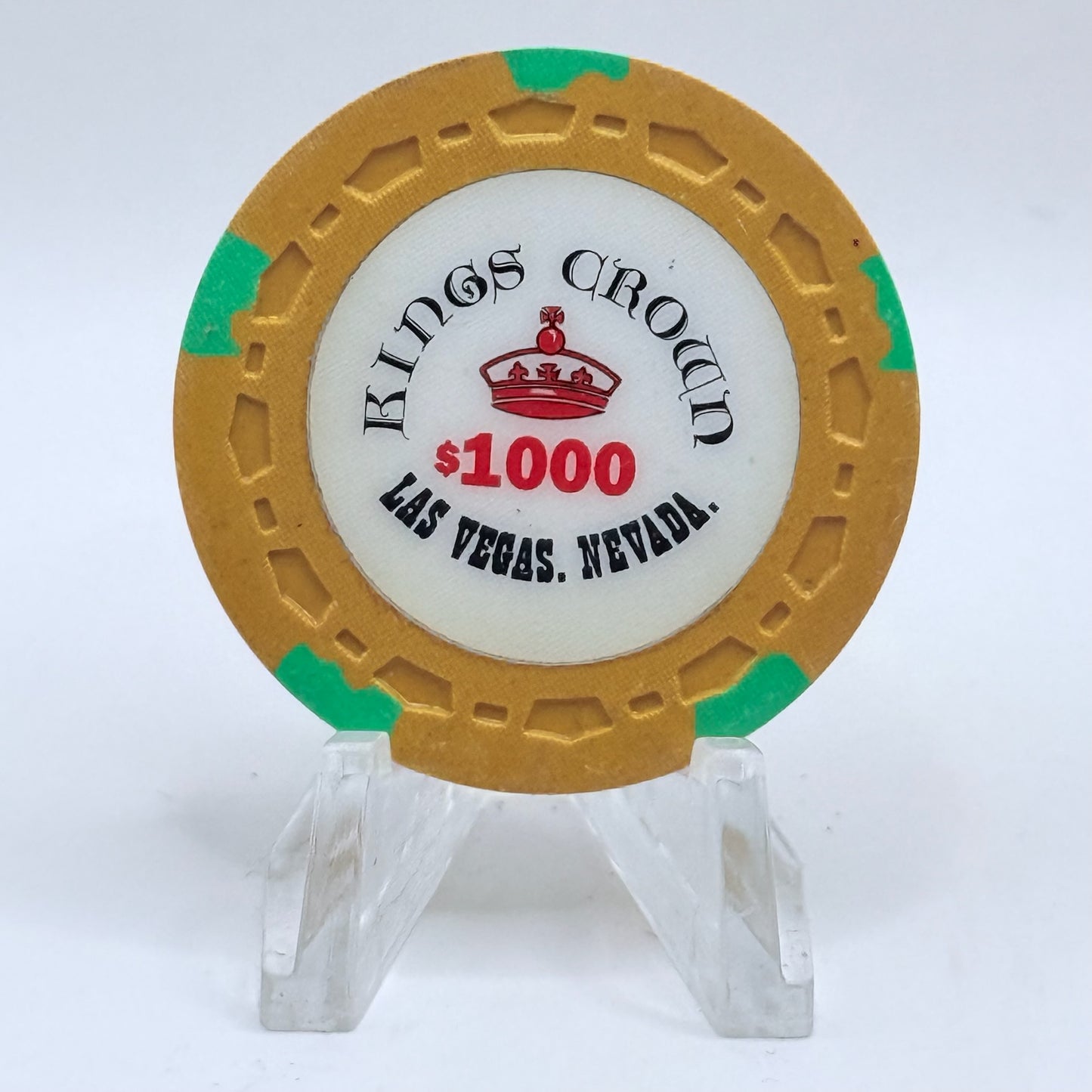 Kings Crown Las Vegas Nevada 1990s $1000 Imitation Chip