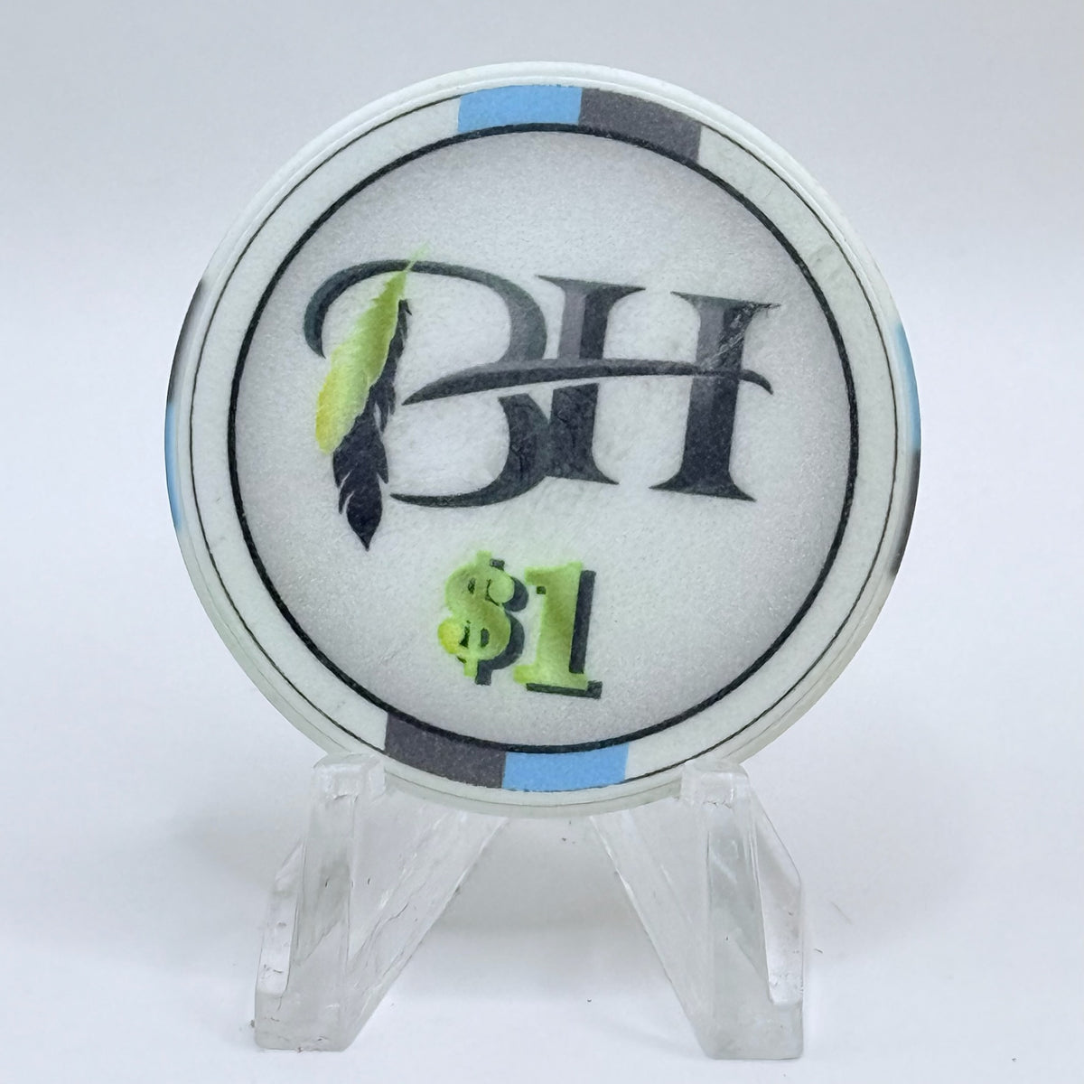 The Black Hawk Shawnee Oklahoma $1 Casino Chip