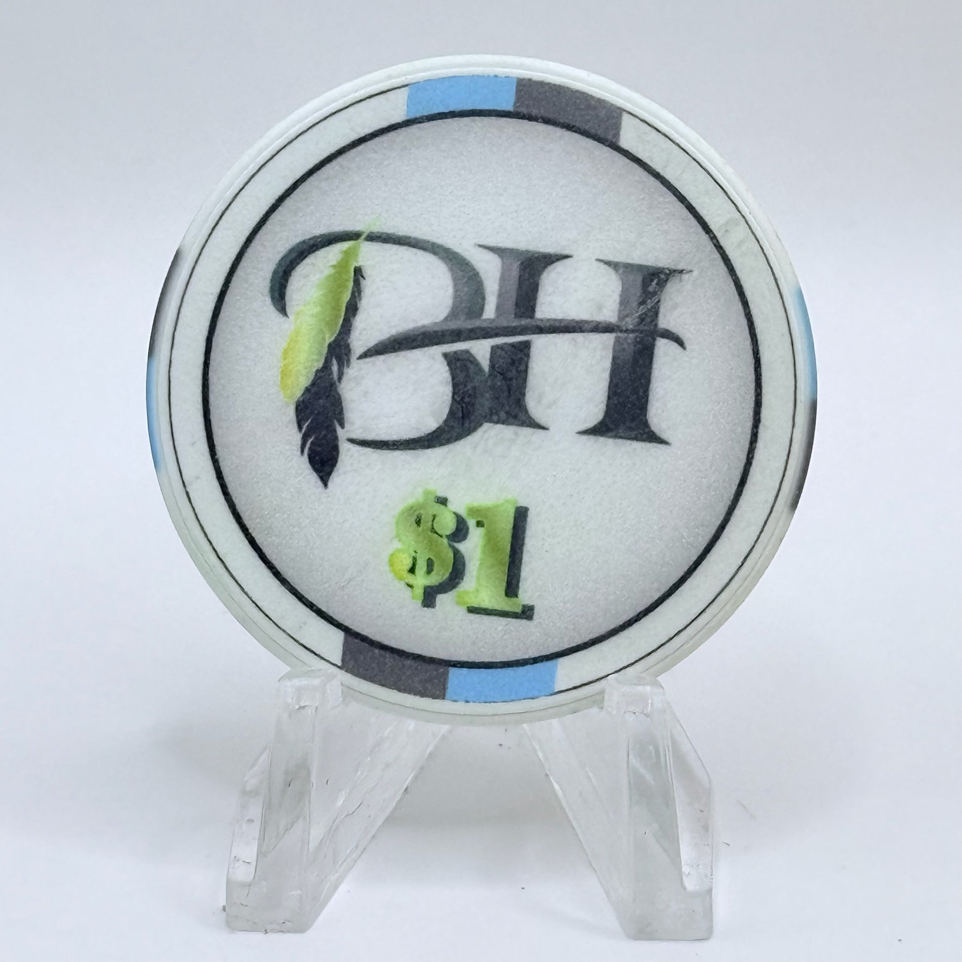 The Black Hawk Shawnee Oklahoma $1 Casino Chip