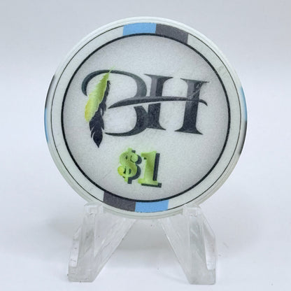 The Black Hawk Shawnee Oklahoma $1 Casino Chip