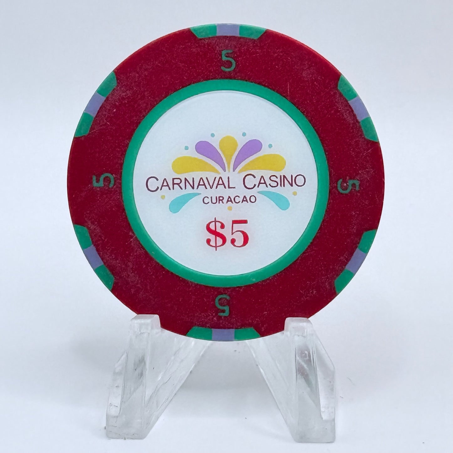 Carnaval Casino (Renaissance Resort) Willemstad Curacao $5 Casino Chip