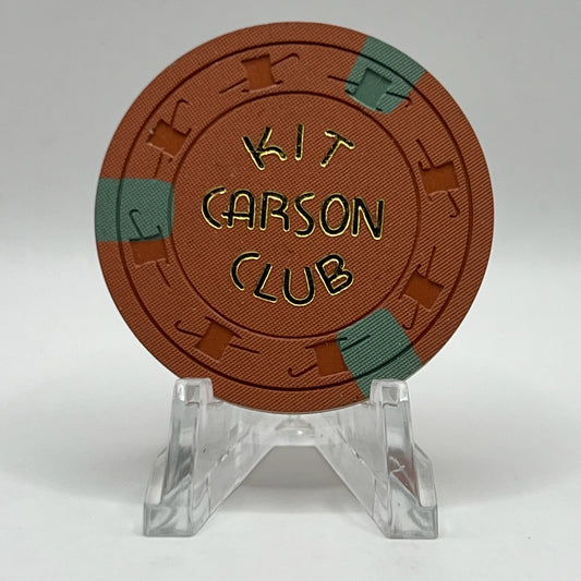 Kit Carson Club Carson City NV 1960s $25 Chip N3720