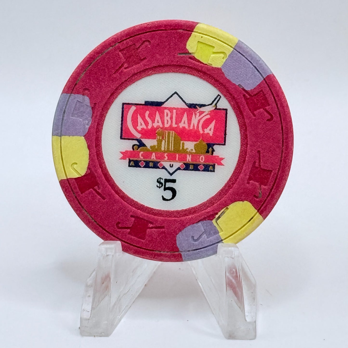 Casablanca Casino Palm Beach Aruba Series 1 $5 Casino Chip