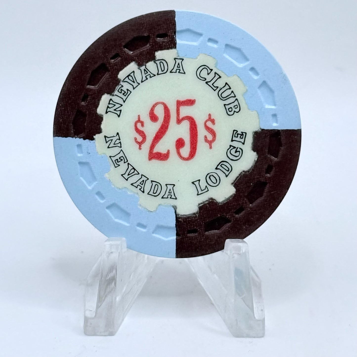 Nevada Club/Nevada Lodge 1966 $25 Casino Chip N5374