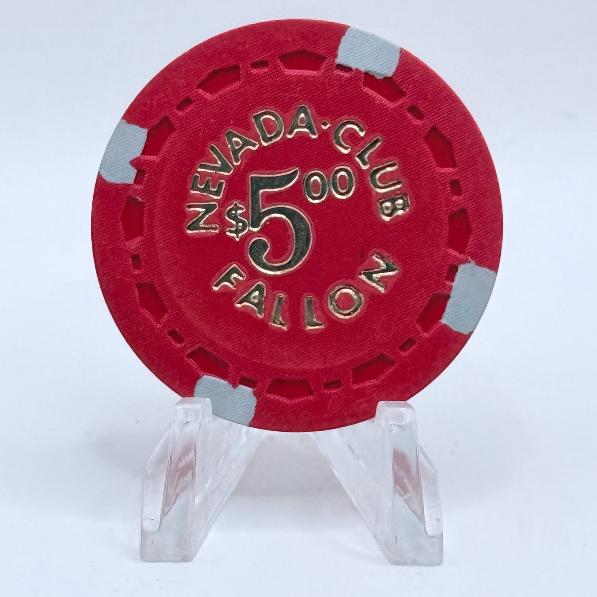Nevada Club Fallon Nevada 1964 LE $5 Casino Chip N6889