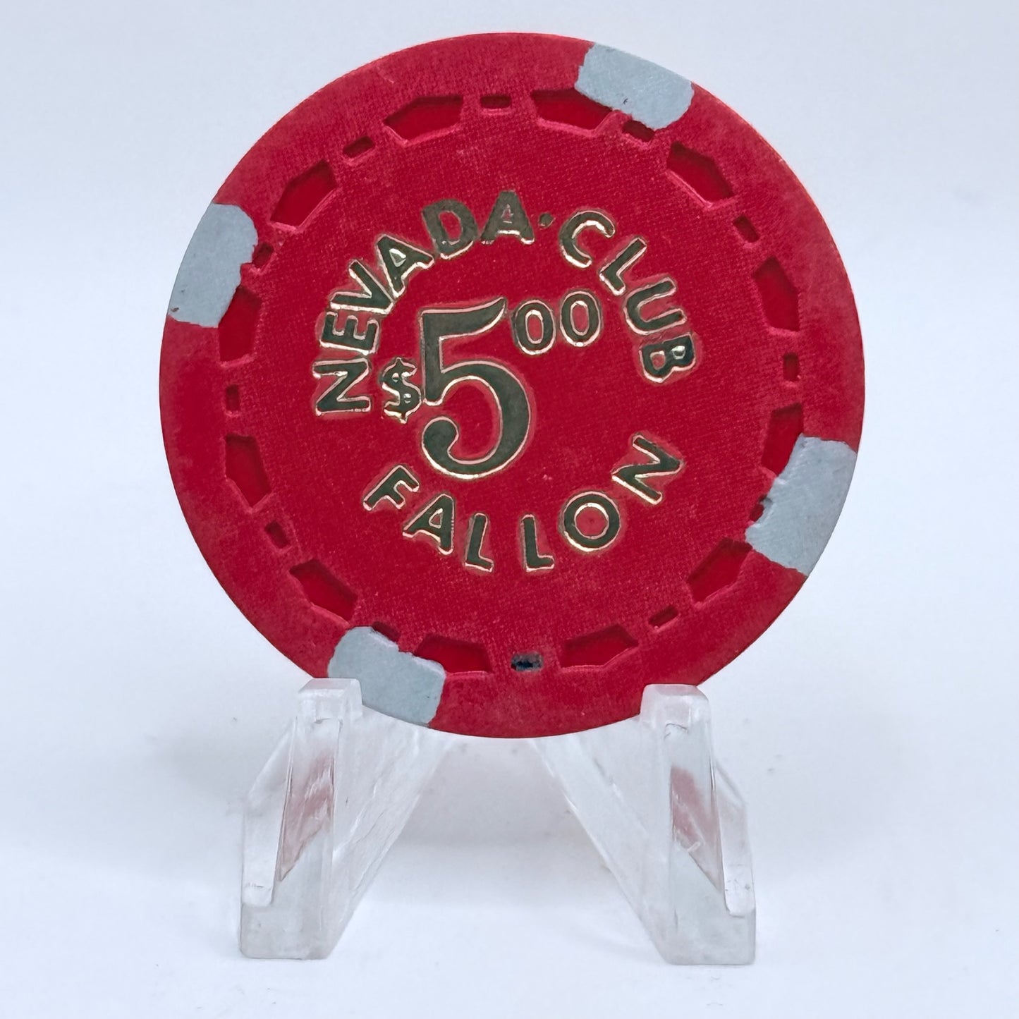 Nevada Club Fallon Nevada 1964 LE $5 Casino Chip N6889
