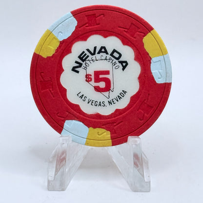 Nevada Hotel Las Vegas Nevada 1990 $5 Casino Chip N1958