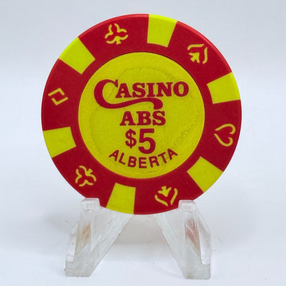 Casino ABS Various Alberta $5 Casino Chip