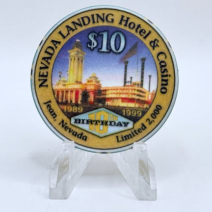 Nevada Landing Jean Nevada 1999 LE $10 Casino Chip V5093
