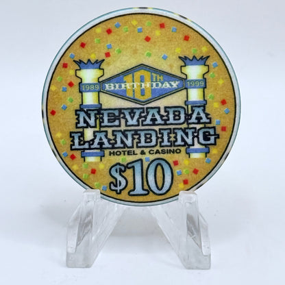 Nevada Landing Jean Nevada 1999 LE $10 Casino Chip V5093