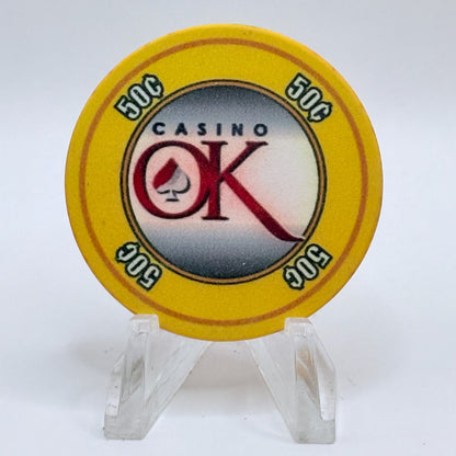 Casino OK (Oklahoma) Hinton Oklahoma 2012 $0.50 Casino Chip