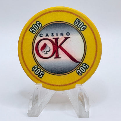 Casino OK (Oklahoma) Hinton Oklahoma 2012 $0.50 Casino Chip