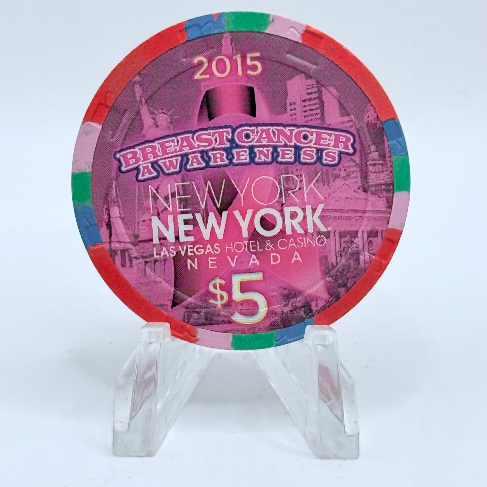 New York New York Las Vegas Nevada 2015 LE $5 Casino Chip