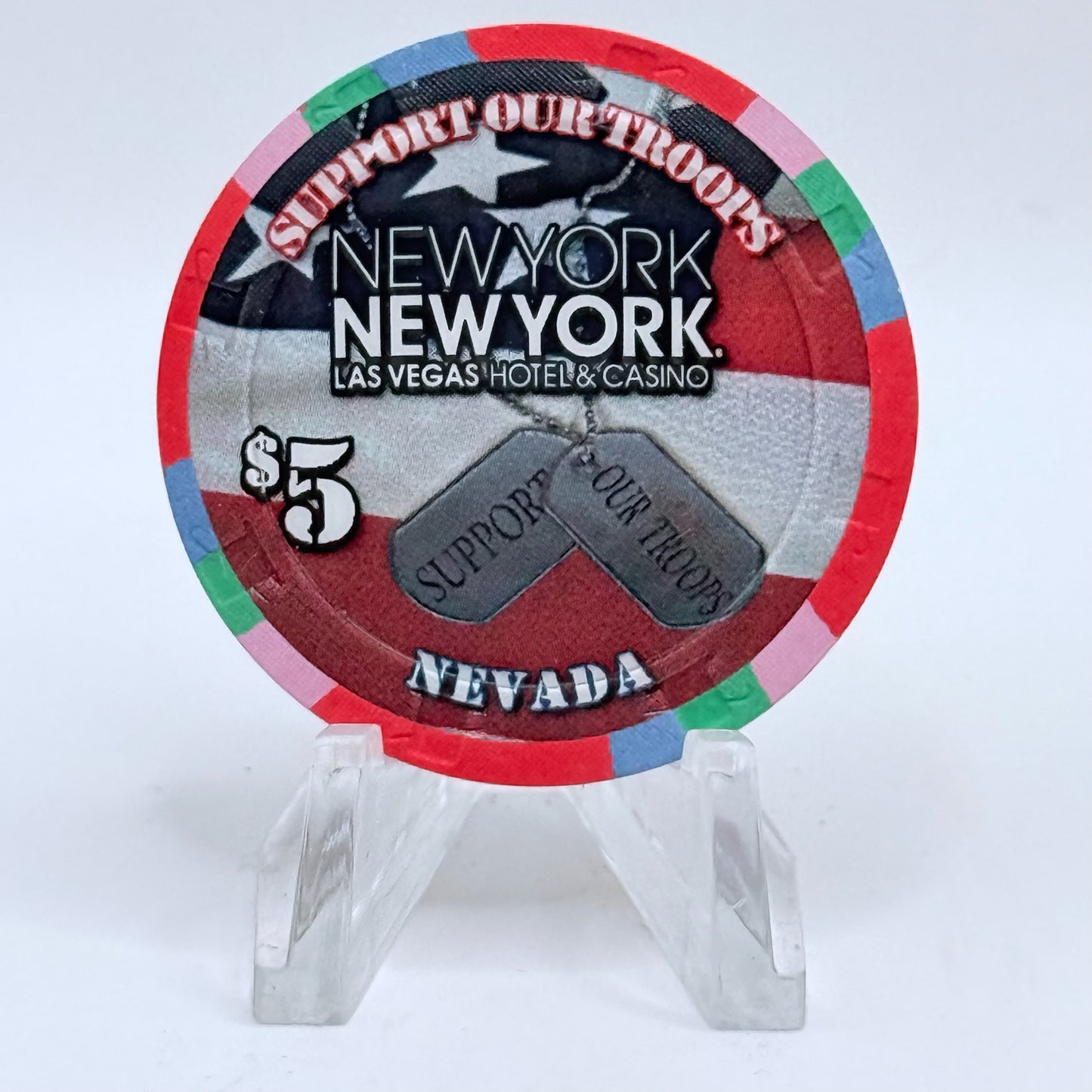 New York New York Las Vegas Nevada LE $5 Casino Chip V9226