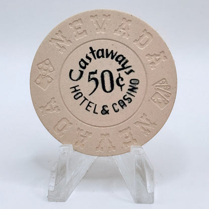 Castaways Las Vegas Nevada 1970s $0.50 Casino Chip V2250