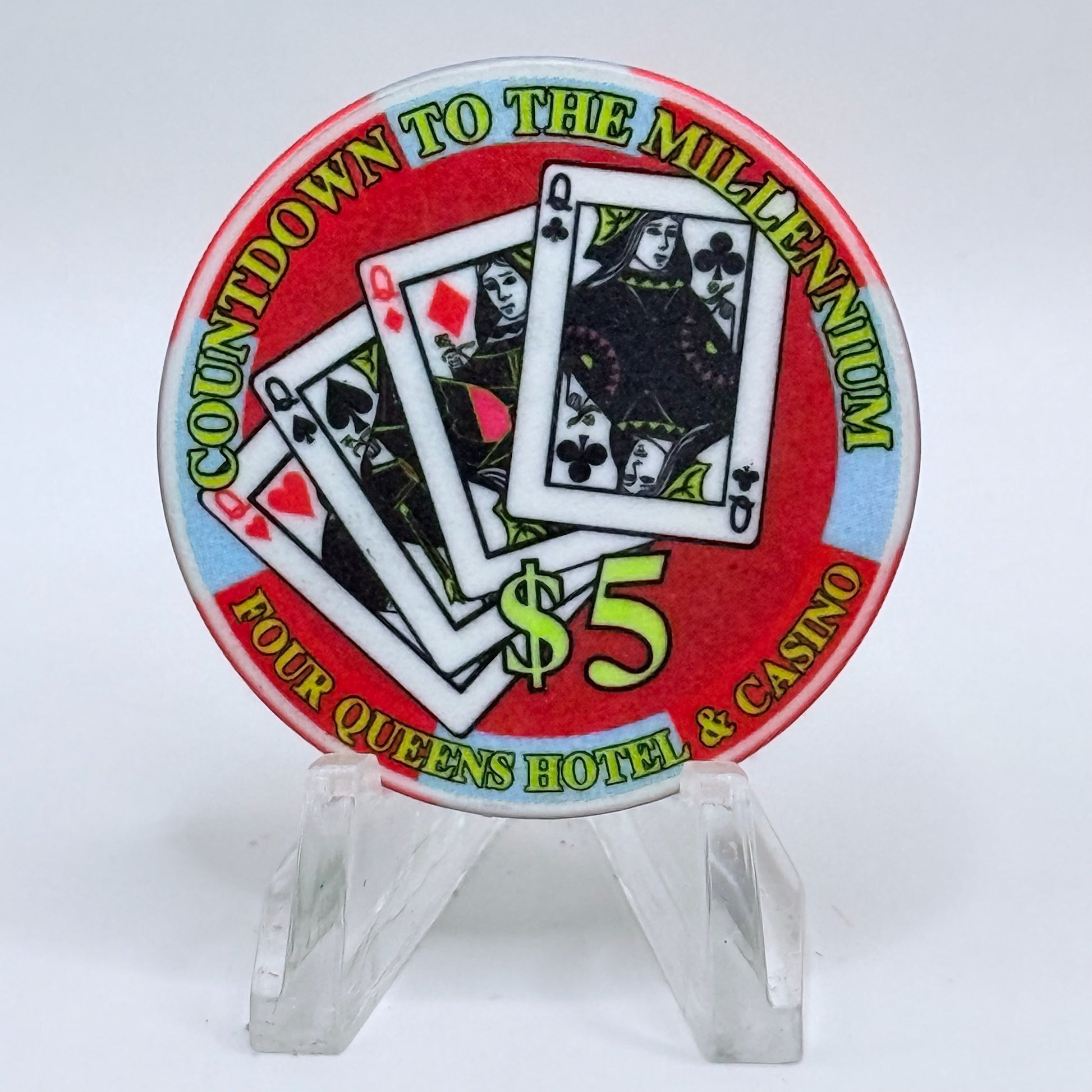 Four Queens Las Vegas Nevada 1999 'Fireside Chats' Series 17 LE $5 Casino Chip V2524