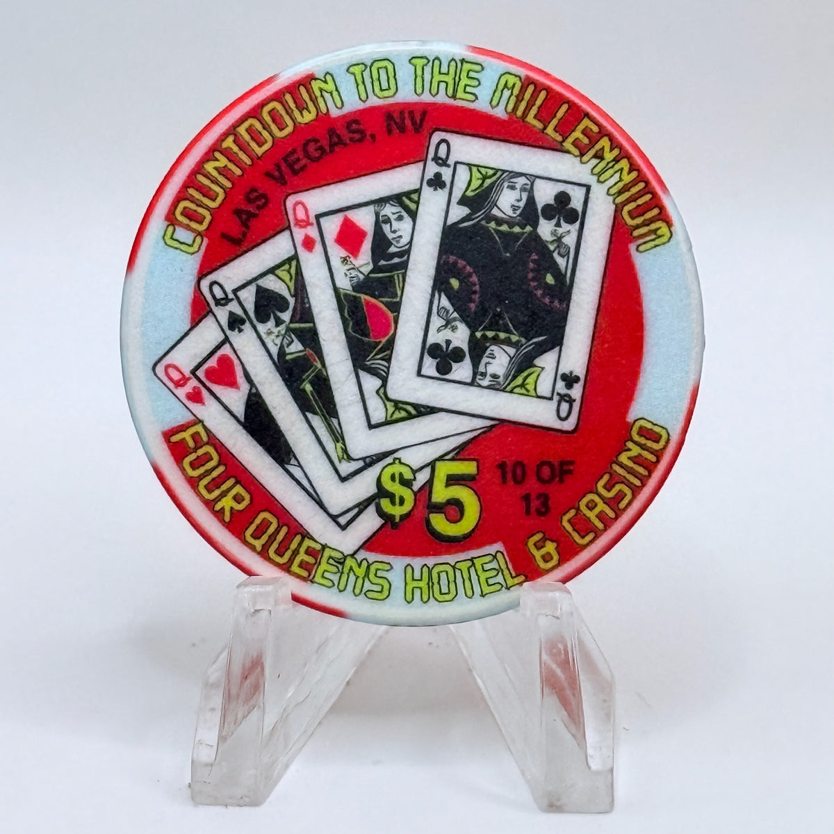 Four Queens Las Vegas Nevada 1999 'Walstreet' Series 17 LE $5 Casino Chip V2531