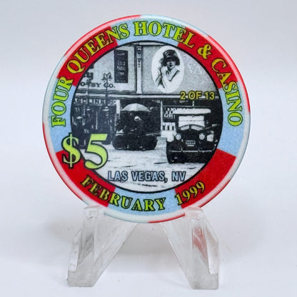 Four Queens Las Vegas Nevada 1999 Series 17 LE $5 Casino Chip V2523