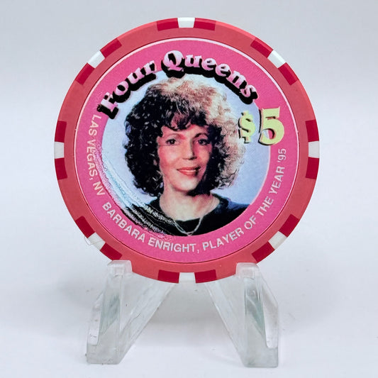 Four Queens Las Vegas Nevada 1996 'Barbara Enright' LE $5 Casino Chip N0459