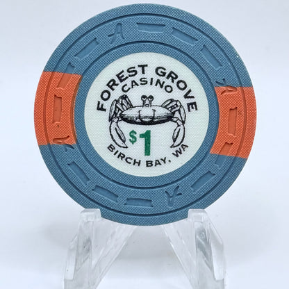 Forest Grove Casino Birch Bay Washington $1 Casino Chip